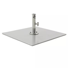 Tuuci G-Plate Schirmständer Basis Sonnenschirm 64kg silber galvanisiert 76x76 cm