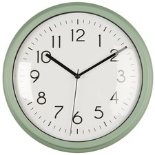 Vintage Wanduhr Staubig Grün