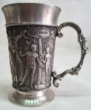 Zinnbecher mit Henkel - Becker