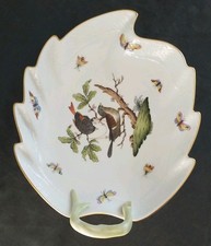 Vintage blattschale herend - blattschale,