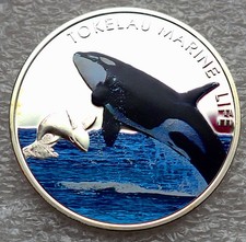 Tokelau – 5 Dollars 2012 (Schwertwal)