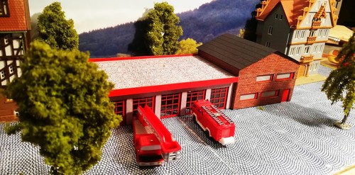 Feuerwehr mit verwaltung - feuerwehr, |