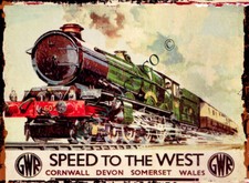 großes GWR Eisenbahn Metall