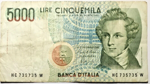 Italien banknote geldschein - italien,