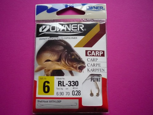 Owner karpfen haken gold - gold, rl330