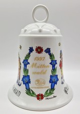 Hutschenreuther XXL Weihnachtsglocke Maxiglocke Jahresglocke 1997 Mittenwald 23