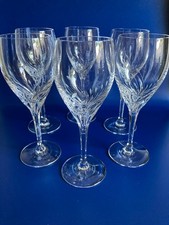 6 Nachtmann Weingläser Fleurie Kristall geschliffen H 18,3 cm Ø 6 cm signiert N