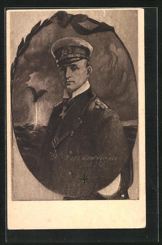 Künstler kapitänleutnant - künstler-ak,