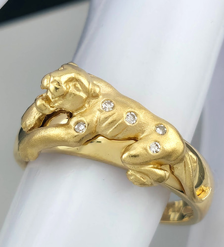 Ring gelbgold 750 baby - 750, panther