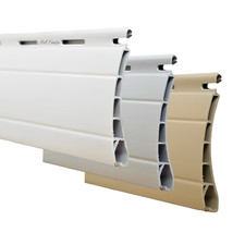 Rolladen Lamellen PVC Mini Lamelle Stab Rollladenlamelle Mini Grau Weiß Beige