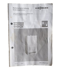 BEDIENUNGSANLEITUNG für Viessmann Vitodens / Vitopend / Vitoplus