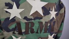 Custom US ARMY JACKET S Woodland Camouflage Tarn Feldjacke mit Patches Armee BDU