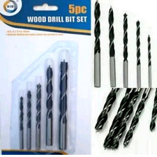 Bohrer Set Holzbohrer Spiral High Carbon Stahl 5Größe 4,5,6,8,10 mm Dübel Bit