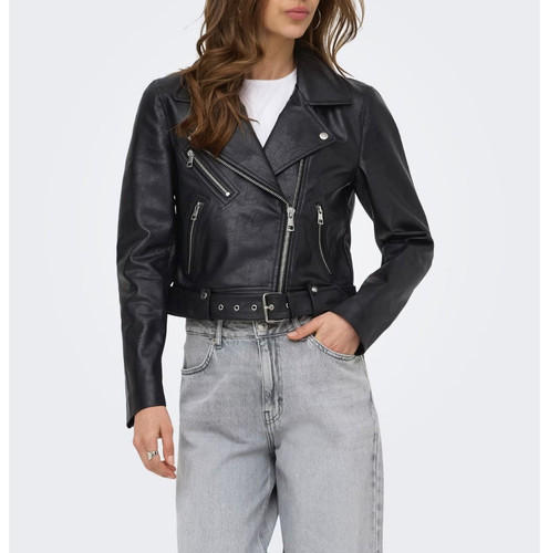 Only damen biker lederjacke - damen, biker-lederjacke
