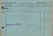 QUEDLINBURG, Rechnung 1939