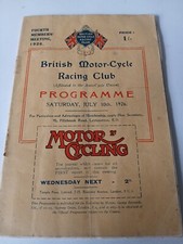 Brooklands programm 1926 - programm,