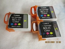 3 x BJI-11  Color    Patronen für CANON BJC-85 80 70 BJC-55 BJ-30