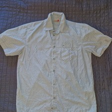 maier sports Herren Outdoorhemd kurzarm Größe 52 hellblau-weiß-schwarz karie