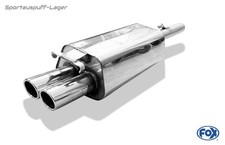 FOX Sportauspuff Audi 100, A6 Typ C4 2x76mm eingerollt abgeschrägt