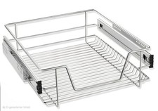 Küchen Regal Teleskopschublade, Aufbewahrungskörbe mit Schubladenauszüge 4 Stück