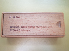 Holzschachtel Box Holz Glycine Airman 60er Jahre original
