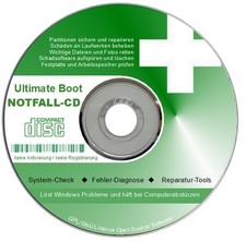 BOOT & NOTFALL-CD PC-Hilfe für Windows XP-Vista-7-8 DATENRETTUNG System Check