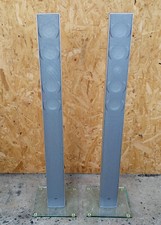 PAAR Elac Cinema Pipe * 2 1/2 Wege Standlautsprecher * gebürstetes Alu * Glasfuß