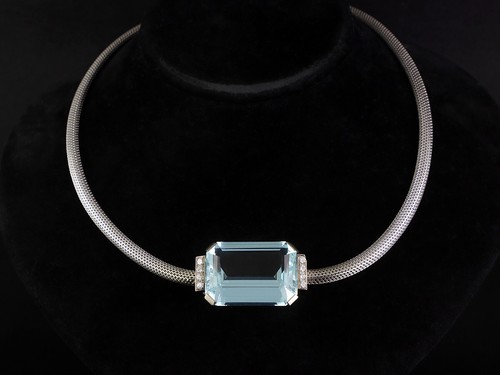 Wertvolles aquamarin brillant - aquamarin,