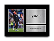 Fabian Hurzeler Brighton & Hove Albion gedrucktes signiertes Poster für Fußballfans
