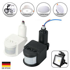 180° Outdoor Bewegungsmelder Außen Bewegungs Melder Aufputz Schwarz/Weiß LED