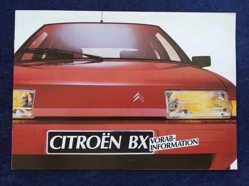 Citroen vorabinformation - bx,