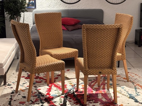 Rattanstuhl - , (4er