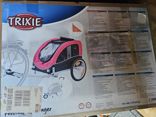 Trixie fahrradanhänger hund - fahrradanhänger, l