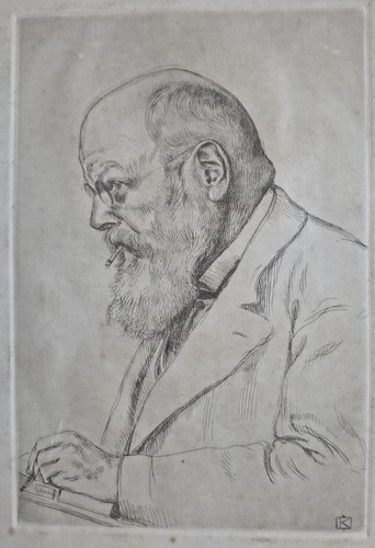 Leopold kalckreuth radierung - leopold, kalckreuth:
