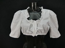 Gr.40 Dirndlbluse Rüschen Bluse für Dirndl Trachten-Madl Trachtenbluse B8022
