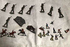 Zinnsoldaten, Zinnfiguren, Zinnbrigade Vollfiguren Sammlung, Konvolut Indianer