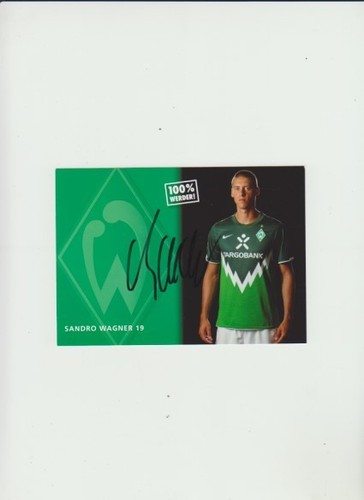 Autogrammkarte sandro wagner - sandro,