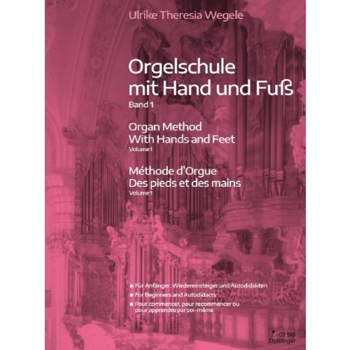 Orgelschule mit hand - mit, fuß