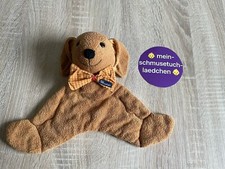 Schmusetuch Schnuffeltuch Kuscheltuch Sterntaler Hund Hase braun mit Fliege Top