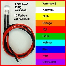 LED 5mm Klar 9-12V fertig