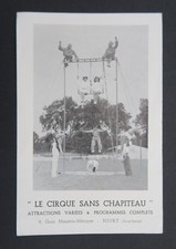 Werbekarte Werbung Zirkus Ohne