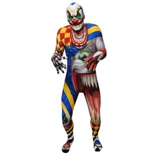 Gruseliger Clown Kostüm Erwachsene Kinder Monster Morphsuit Halloween Pennywise
