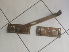 Gartentorfalle Gartentor Verschluss Riegel Falle schwarz gelb Edelstahl Überwurf