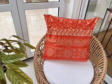 BASSETTI Kissenhülle 65x65 BRENTA KISSEN SATIN Bezug Deko O1 rot Orange Hülle