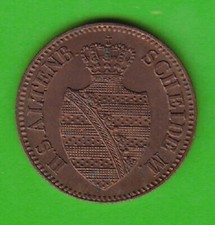 Saxony-Alteburg 1 Pfennig 1863