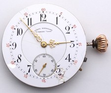 Union Glocke Glashütte Uhrwerk 43,08 mm mit Zifferblatt Läuft.