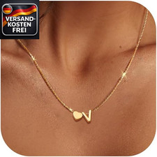 Herz Gold Kette Buchstaben