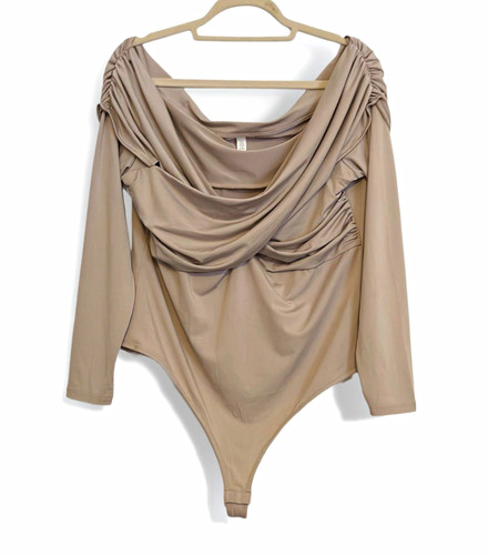 Drapierter off shoulder - h&m, off-shoulder