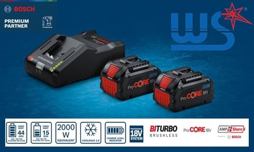 Bosch akku starter set - starter, 2x