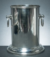 Dekorativer Silber Eiskübel Wein Sekt Kühler Made England um 1930-60er Jahre